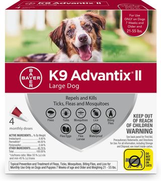 Advantix Drops for Fleas, ticks, mosquitoes, sandflies, stable flies, lice (10-25 kg)