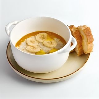 Овсянка с манго и бананом