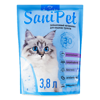 Наповнювач «Природа» SaniPet силікагелевий (3,8л)