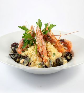 Risotto Aux Fruits De Mer Avec Gambas