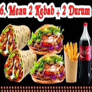 Menú 2 Kebab + 2 Durum