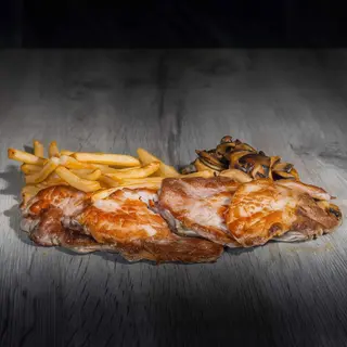 Lomo con guarnición