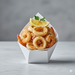 Frittura di calamari e gamberi