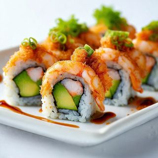 Uramaki ebiten avocado