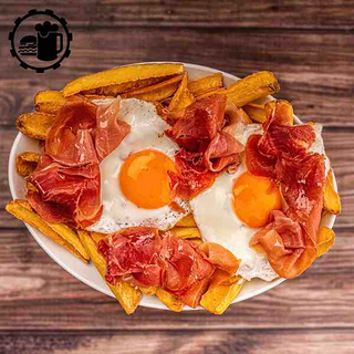 HUEVOS ROTOS CON JAMON