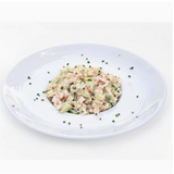 Tartar Vieira, langostino y aguacate