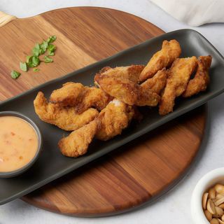 Lágrimas de pollo con mayonesa agridulce