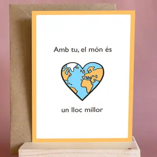 Tarjeta "Un món millor"