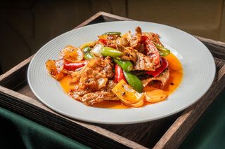 53. Pancetta saltata con peperoni