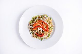 Pad Thai z krewetkami królewskimi 