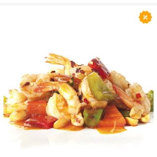 Gamberi in salsa chili