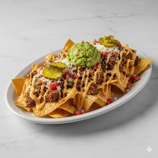 Nachos Mexicanos Con Carne (Mediano)