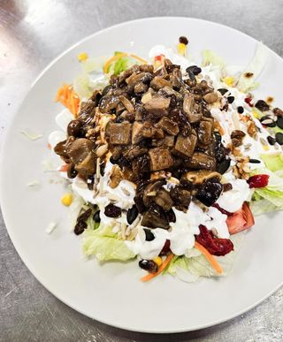 Templada de setas al teriyaki