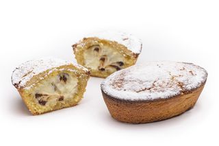 Pasticciotto con ricotta e gocce di cioccolato