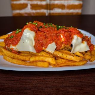 Patatas pollo a la parmesana