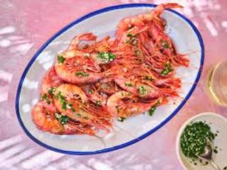 Tapa de gambas a la plancha