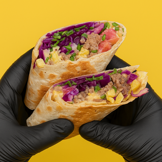 Шаурма с говядины и двойной порцией мяса