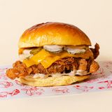 Cheddar Chicken Burger