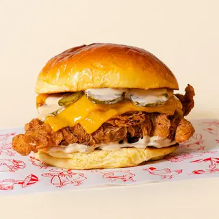 Cheddar Chicken Burger
