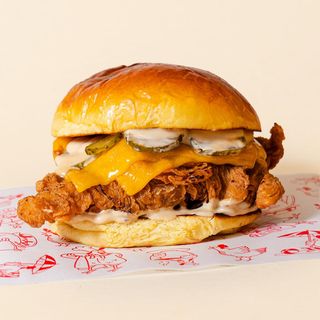 Cheddar Chicken Burger