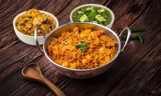 Biryani de gambas