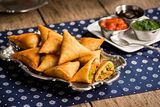 A Pair Of Chicken Samosa