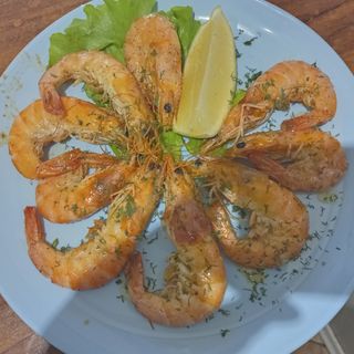 Скариди на тиган с чесново масло и копър (200г)