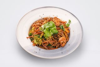 Соба с креветкой (350г)