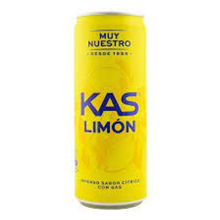 KAS Limón Refresco con gas sabor Limón Lata 330ml