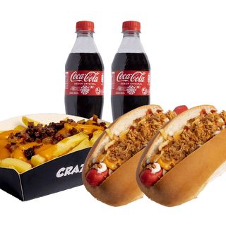 Combo Cheddar Con Bandeja De Papas Con Cheddar Bacon