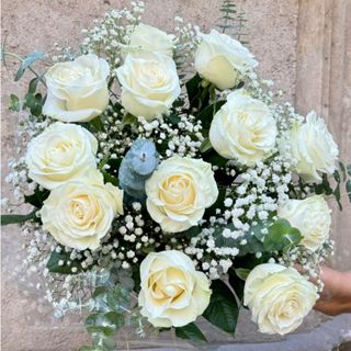 Docena Rosas Blancas