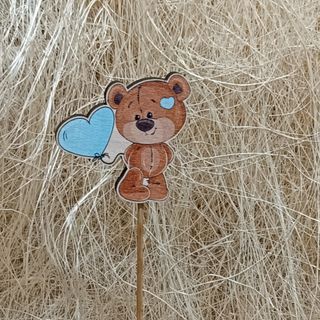 Pick Ursinho com balão azul