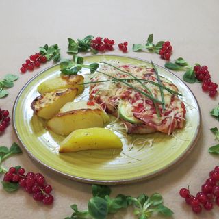 File de porc cu parmezan la cuptor