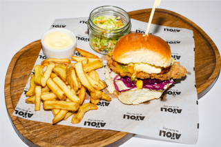 KOREAN FRIED CHICKEN BURGER
