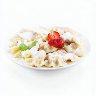 Pierogi z owocami z truskawkami 6szt