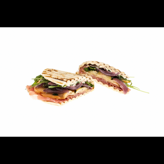 Piadina con hamburger