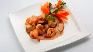 Gamberi Bambu e Funghi