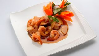 Gamberi Bambu e Funghi