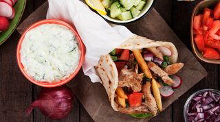 Shawerma de pollo completa