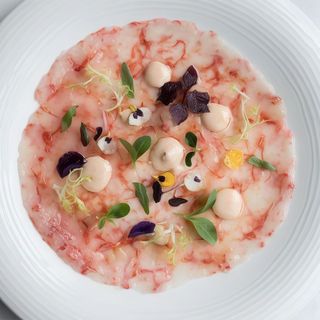 Carpaccio di gambero rosa