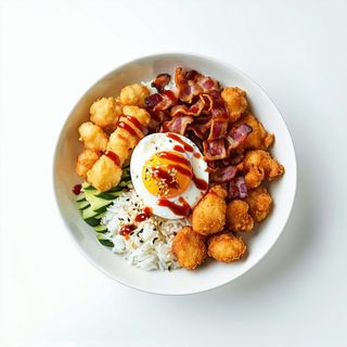 Crunchy chicken bowl