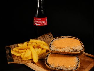 SUSHIBURGER PIECZONY ŁOSOŚ + KREWETKA MENU