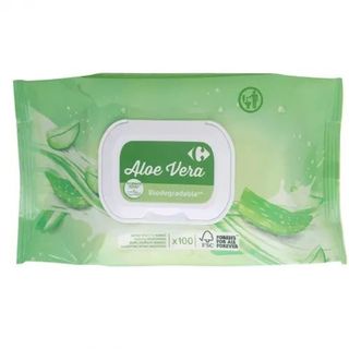 Papel Higiénico Húmedo Aloe Vera Carrefour 100 Ud.