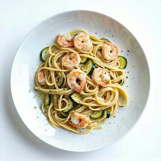 Pasta Zucchini e Gamberetti