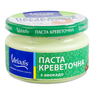 Паста креветкова Veladis з авокадо с/б (160г)