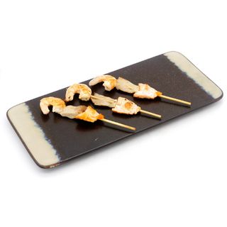 35.Spiedini di pesce misto alla piastra 3 pezzi