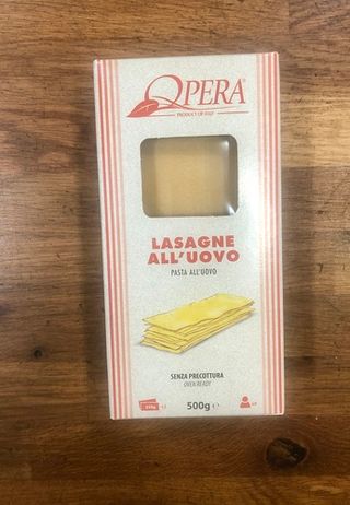 Lasagne Secca All'Uovo Opera 500 Gr
