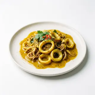 Calamares con curry