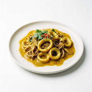 Calamares con curry