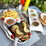 Poulet Entier Grillé Au Feu De Bois